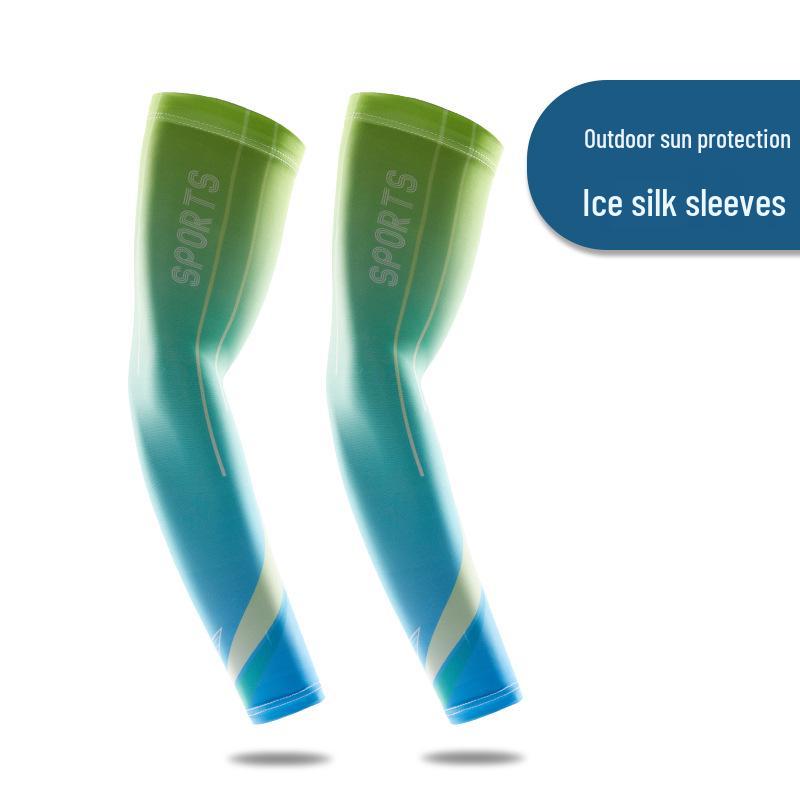 Breathable Summer Ice Silk Arm Sleeves for Sun Protection In Outdoor Sports