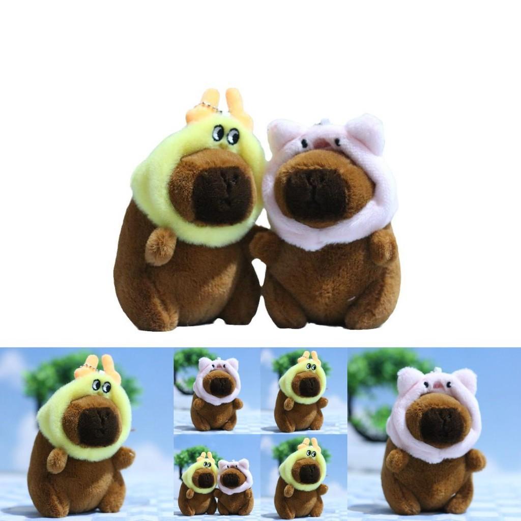 Charming Stuffed Capybara Plush Toy Keychain Perfect For Backpack Accessories