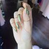 5pcs Mechanical Themed Wearable Fingernails for Parties and Festivals Adjustable Nails Rings Stylish Finger Accessories