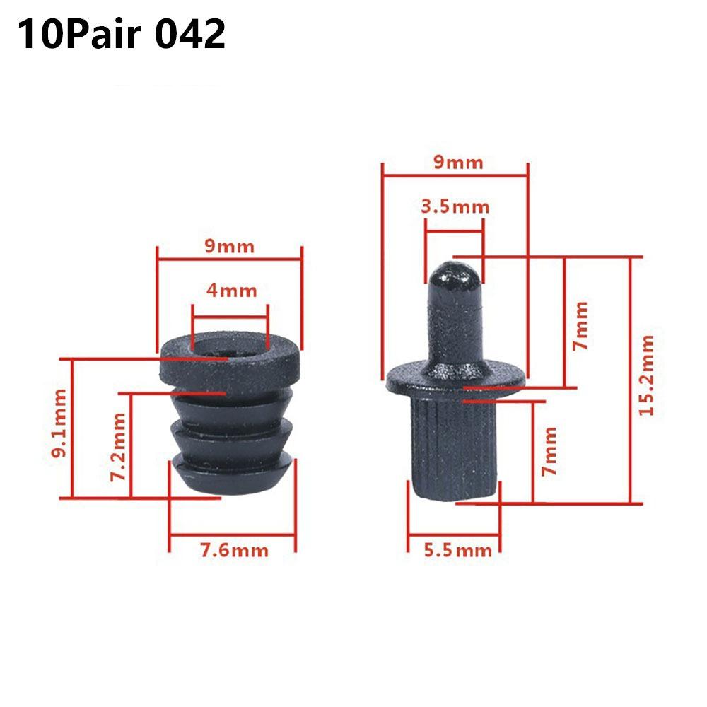 Kit de 10 Pares de Clavijas para Rejilla de Altavoz DIY, Juego de Hebillas de Rótula para Cubierta de Malla, Kit/Juego de Piezas de Sujeción Para Altavoz