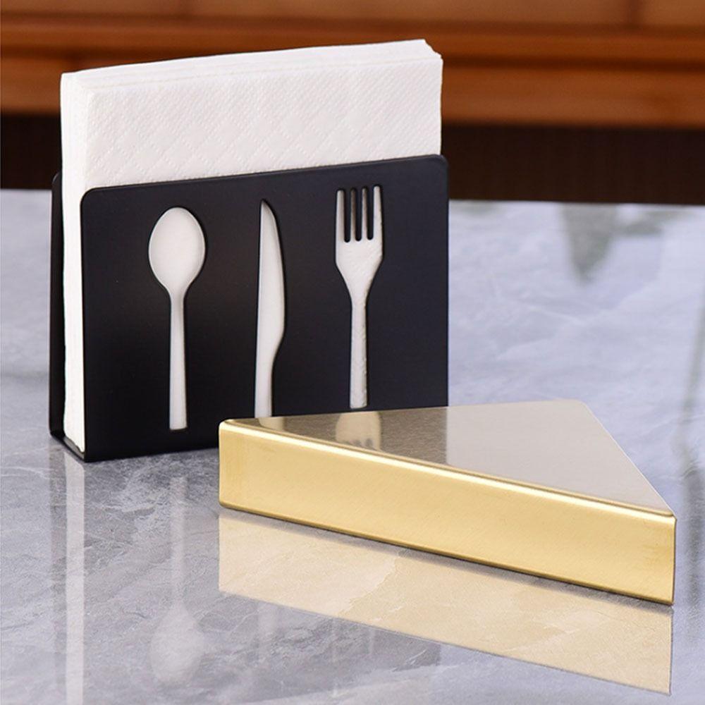 Rustproof Napkin Container Stainless Steel Napkin Storage Rack Modern Tissue Dispenser Hotel Use