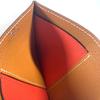 HERMES Bicolor Nect Business Card Holder Pass Case Card Case White/Light Beige