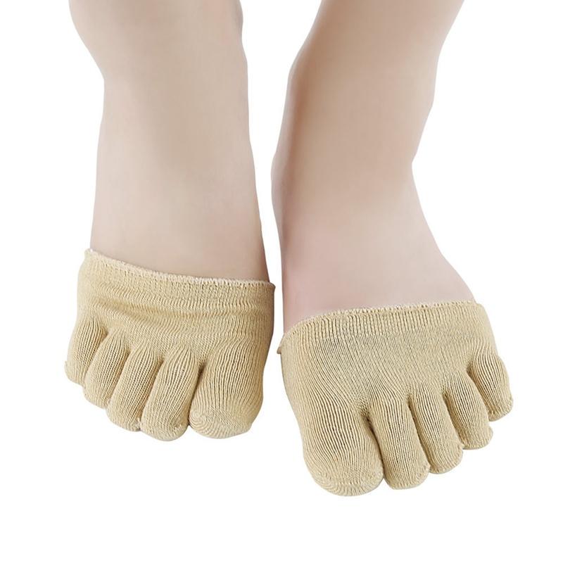 Women Invisible Yoga Non Slip Toe Socks Half Grip Heel Five Finger Socks Sleeve Women Invisible Yoga Non Slip Toe Socks Half Grip Heel Five Finger Socks Sleeve