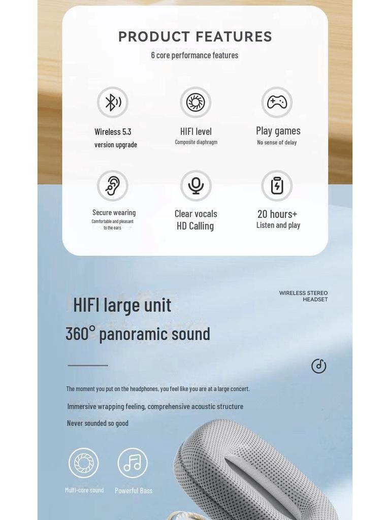 P9 Advanced Bluetooth Wireless Headset for Android, iOS, Computers – Universal Heavy Bass