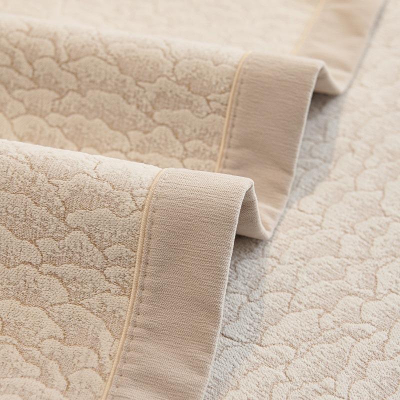 New Chenille Solid Color Jacquard Sofa Cushion for All Seasons Universal Non-slip Sofa Cover Cover Backrest Cream Style Sofe Mat