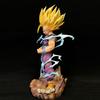 28cm Anime Dragon Ball Super Saiyan 2 Gohan Figures Double Head Sculpt Collectible Model Desktop Ornament Statue Toys Gifts