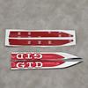 VW GTI GOLF 2026 Hot For VW VOLKSWAGEN 2Pcs Red Black Metal Logo GTD Emblem Car Fender Side Badge For Volkswagen VW Golf 7 6 5 4