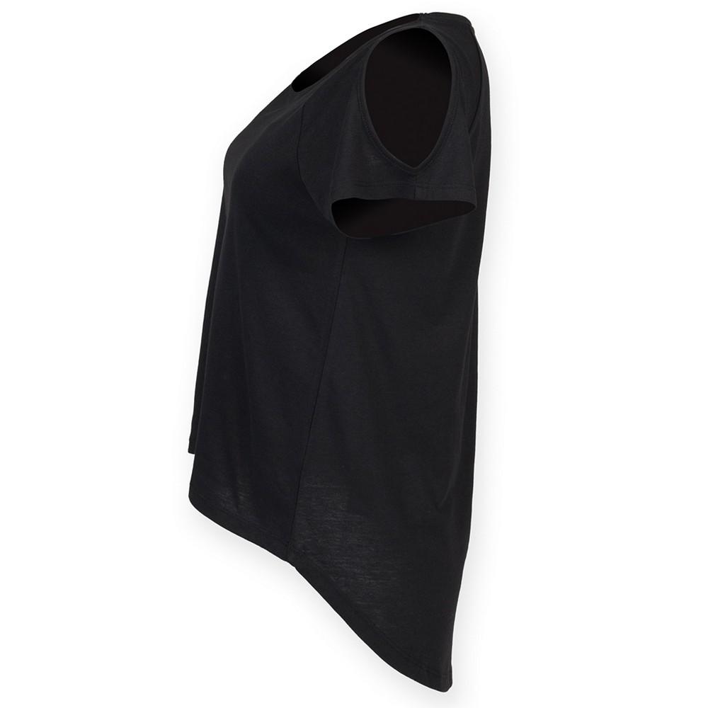 Skinni Fit Womens/Ladies Drop Tail T-Shirt