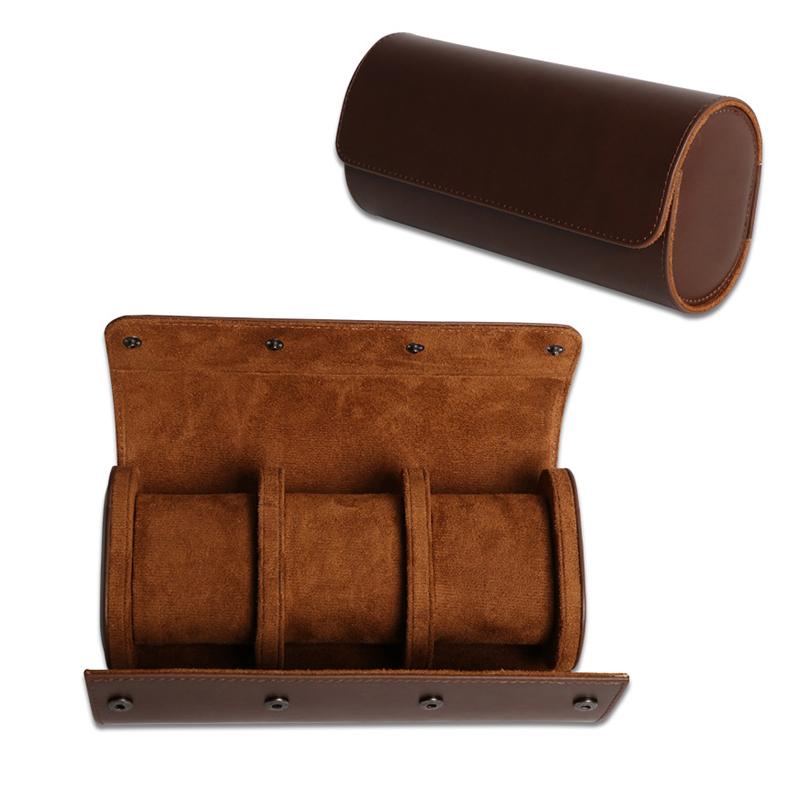 Watch Packaging Box Storage Car Sewing Pu Leather Watch Leather Box Fixed Eather Bag