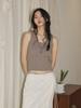 POMME Frame Lace Sleeveless (Light Brown)