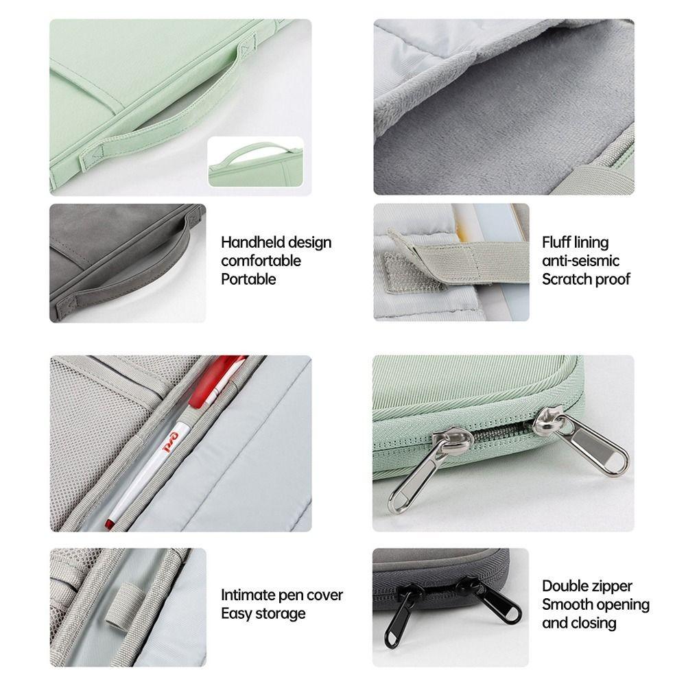 Anti-fall Laptop Handbag Case Multilayer Sleeve Bag Professional Protective Pouch  Outdoor