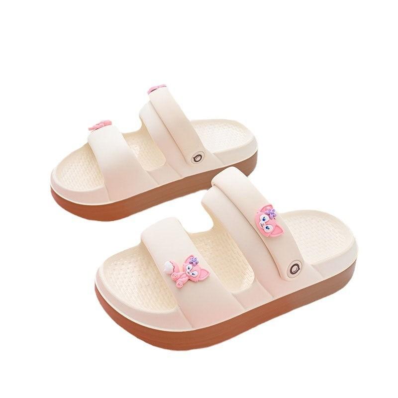Breathable And Lightweight Pink Girls Sandals Soft Bottom Summer Beach Footwear