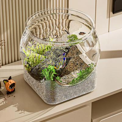 Aquariums Fish Bowls Clear Aquarium Fish Tank Desktop Fish Tank for Home Workplace Small Aquariums Flower Vase Centerpiece