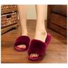 Ladies, warm shoes, soft, indoor slippers, plush cotton slippers
