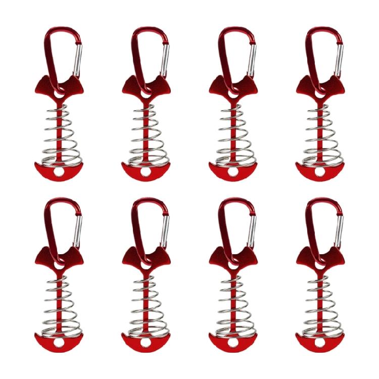 

8pcs Outdoor Ground Camping Tent Stakes Anchors Pegs Windproofed Tent Stakes for Windproofed Camping Hiking красный