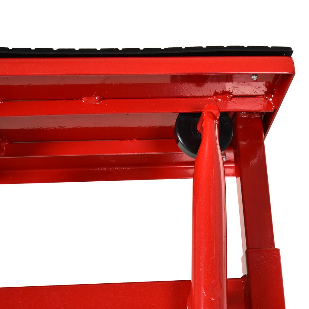 Steel Motorbike Jack Lift, 27.5 / 39.5 H Cm - Red