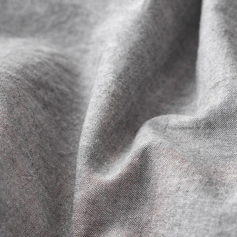 Class A Cotton Yarn-dyed Fitted Sheet, Washed Cotton Bedspread, Solid Color Mattress Protective Cover, 90x200/150x200 Bedspread