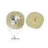 Metal Rhinestone Buttons Large Shiny Glass Crystal Matte Cute Buttons for Kids Clothing DIY Garment Sewing Decoration