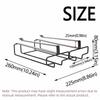 Durable Goblet Storage Shelf Two rows Kitchen Storage Shelf Wine Glass Holder  Under Cabinet