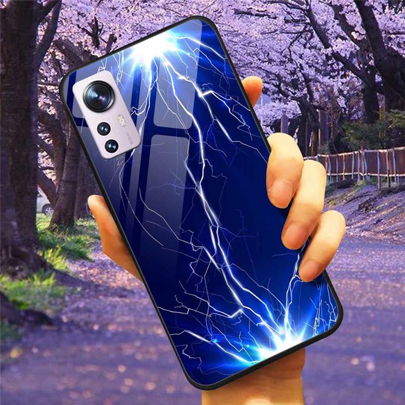 For Xiaomi 12T / 13T Case Tempered Glass SPACE Marble Luxury Hard Back Cover for Xiaomi 13T Pro / 12TPro Bumper for Xiaomi13T