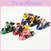 Super Mario Bros Kart Pull Back Car Action Figure Set 6 Pcs Colorful Collectibles