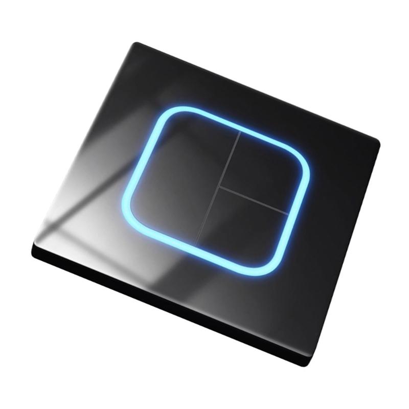 3 4 Gang Wall Button Light Switches Tempered Glass Panel LED Switches LED Indicators Reset Point Power Switches Enduring