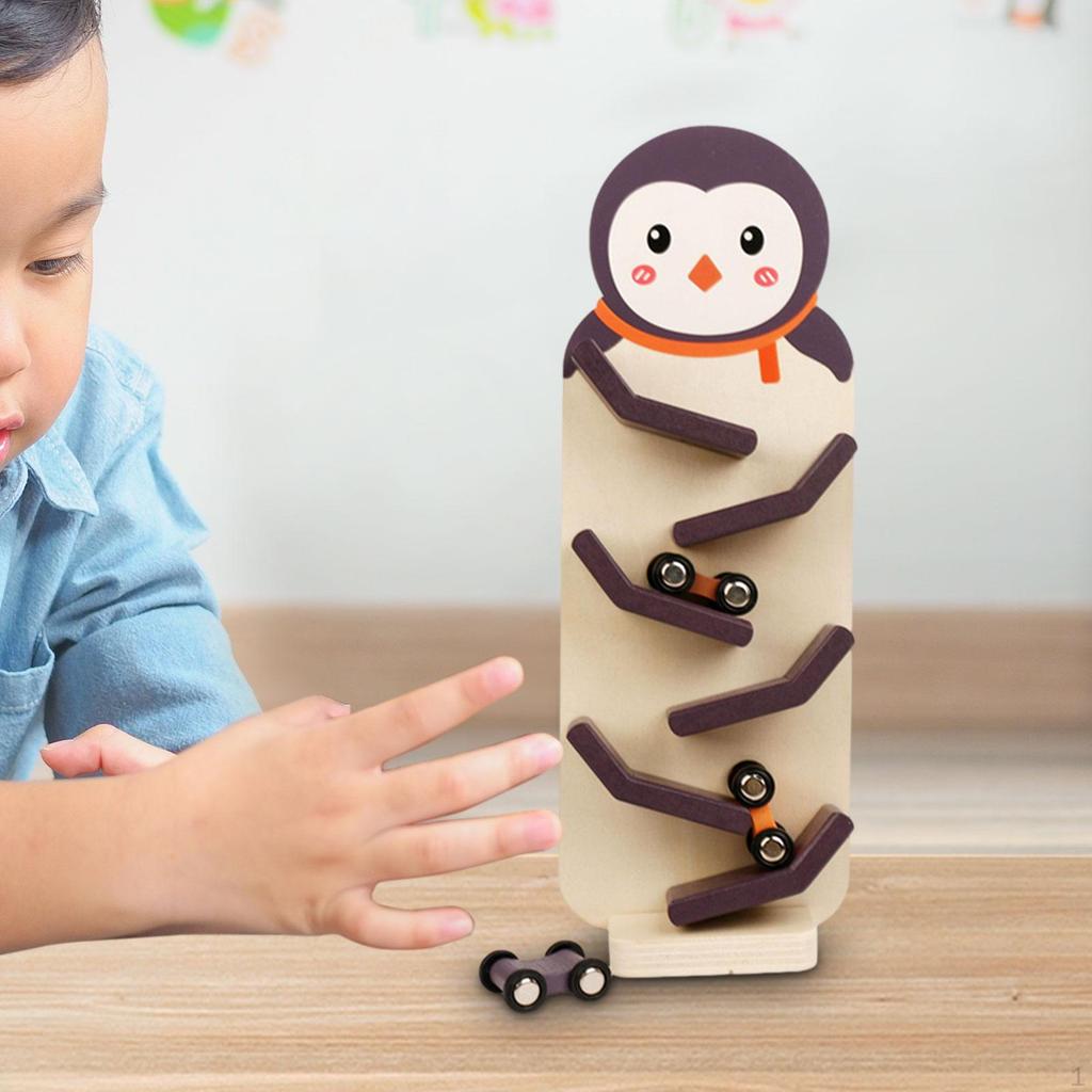 Car Ramp Playset for Kids with Zig Slide And Gliding Vehicles Ages