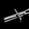 [ZIYMU] Mini Cross Necklace Rosary Crucifix Pendant Chain Sterling Silver 925 Women's 40cm Zm-p-002