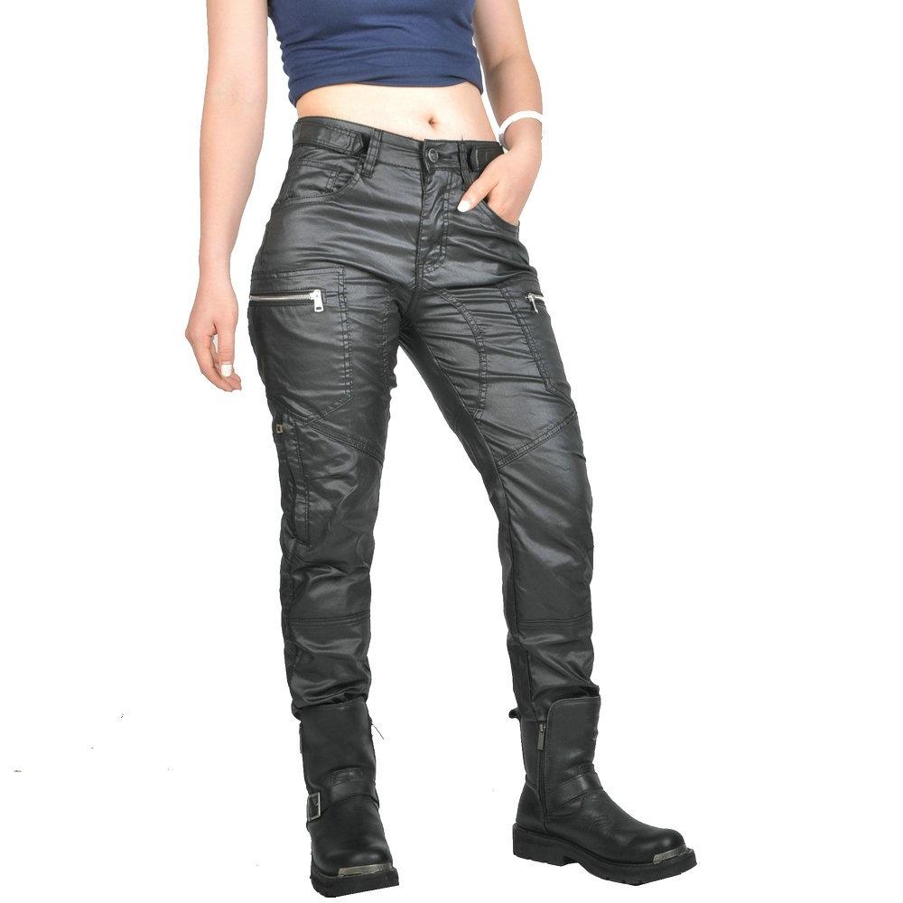 Nové motocyklové džínové kalhoty pro čtyři roční období, proti pádu, s nastavitelným elastickým pasem, pro ženy