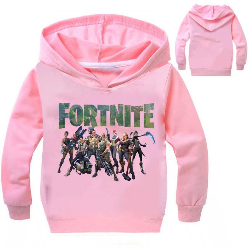 Fortnite Kids Hoodie Boys Girls Jumper Sweatshirt Pullover Jumpsuit With Comfortable Cotton Blend Fabric
