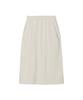 nau W Leaf Fleece Skirt Light Beige