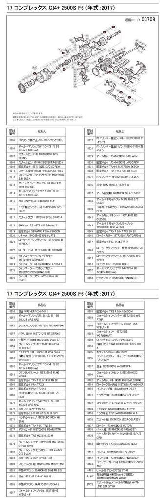 Originalteile 17 Complex 2500S F6 Griffsatz Teil 13EQT CI4+ Nr.