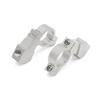 uxcell Motorcycle Rearview Mirror Aluminum Alloy 10mm 22mm Motorcycle Handlebar Rear View Mirror Holder Pair