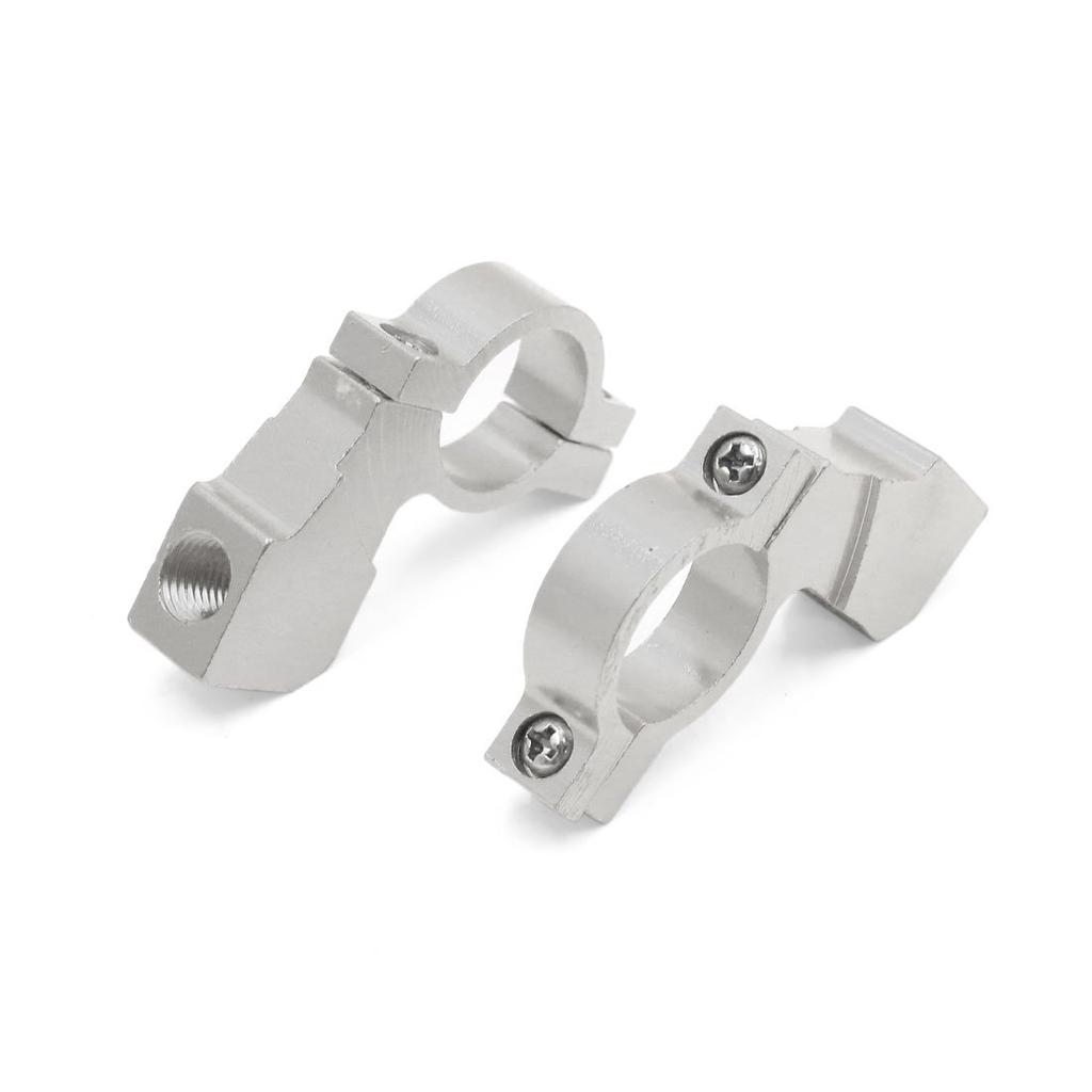 uxcell Motorcycle Rearview Mirror Aluminum Alloy 10mm 22mm Motorcycle Handlebar Rear View Mirror Holder Pair