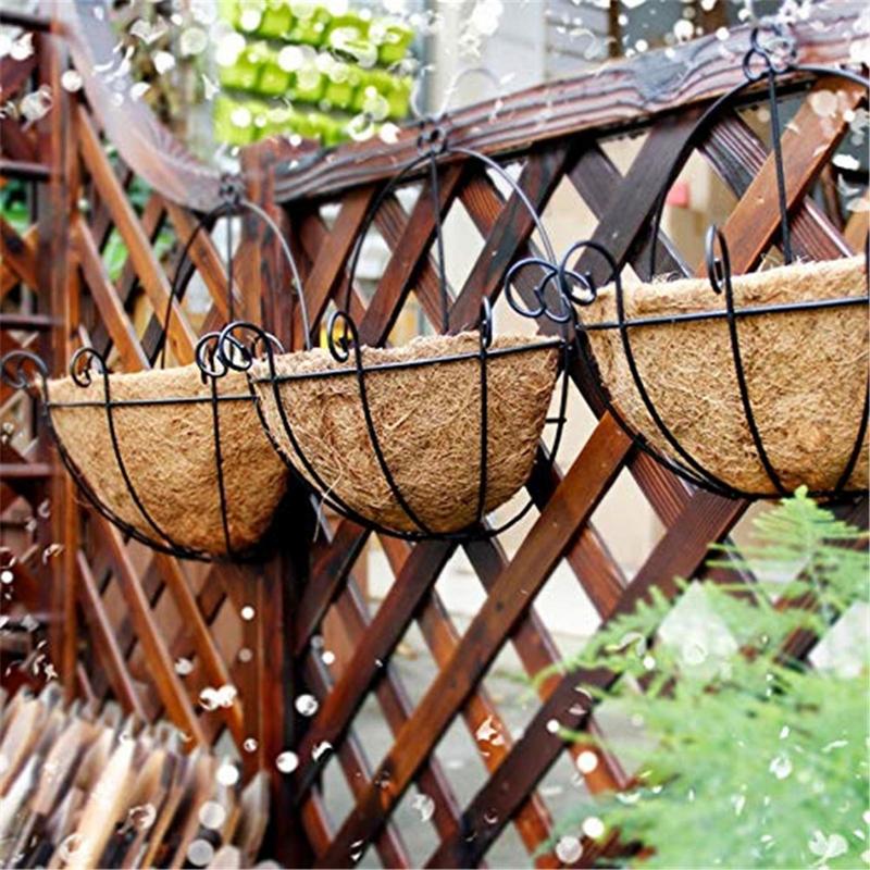 10/12/14 Inch Hanging Basket Liner Round Coconut Liners For Plant-ers Natural Coco Basket Replacement Liner Outdoor
