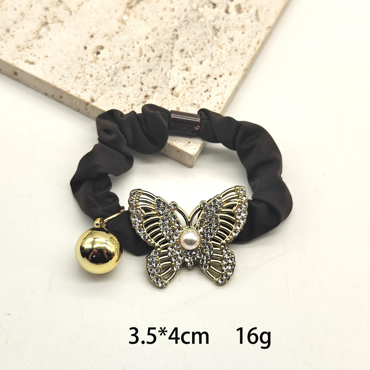 

Свежая и элегантная резинка для волос с бабочкой, высокой эластичности, сладкая камелия для пучка, головной убор, резинка для пучка на затылке