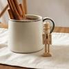 6Pcs Nutcracker Ornaments Set, Wooden DIY Christmas Decorations, Paintable Wood Hanging Pendants for Xmas Tree Crafts