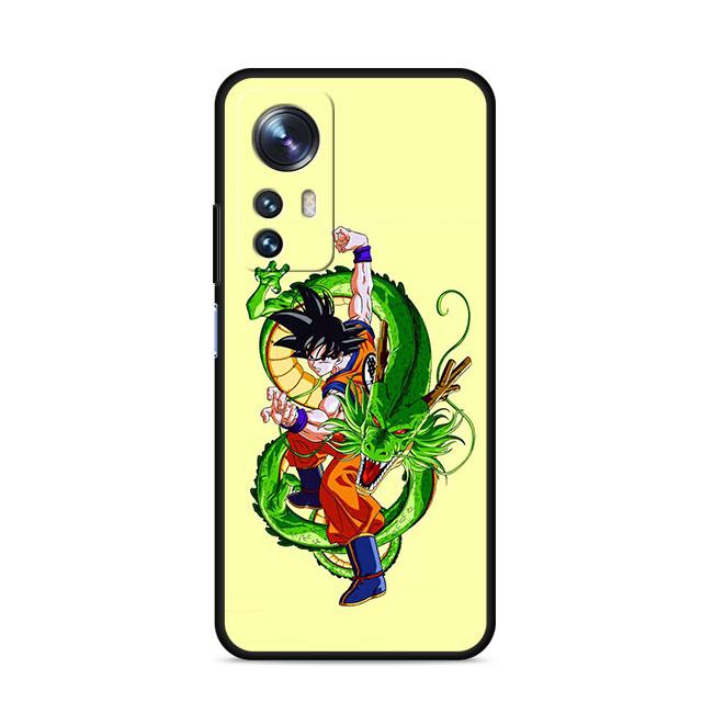 Dragon G-Gokus Handyhülle für Xiaomi Mi A2 Lite 10S 9T 10T 11T 9 SE Note 10 Pro 12X 11 Lite 10 5G 12 Silikon Schwarz Weiche Hülle