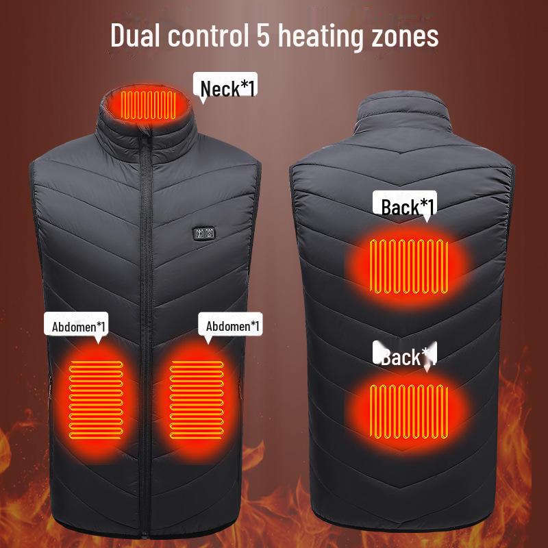 USB-beheizte Weste für Herren – intelligente Heizkleidung mit konstanter Temperatur