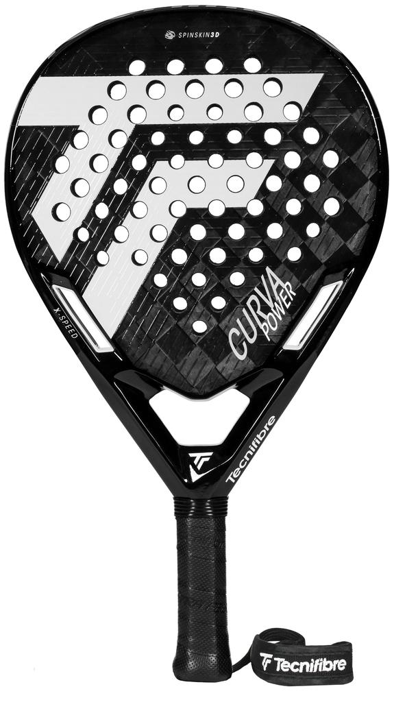 Tecnifibre Curva Power 2026 Padel Racket 370g Black/Gray