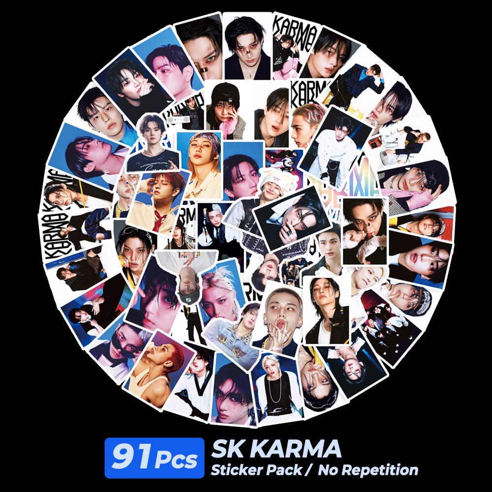 Stray Kids KARMA Album Graffiti Stickers - 91 Realistic DIY Sheets