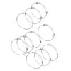 10Pcs Stainless Steel Bangle 1.6mm Adjustable Expandable Coil Bracelet DIY Accessories