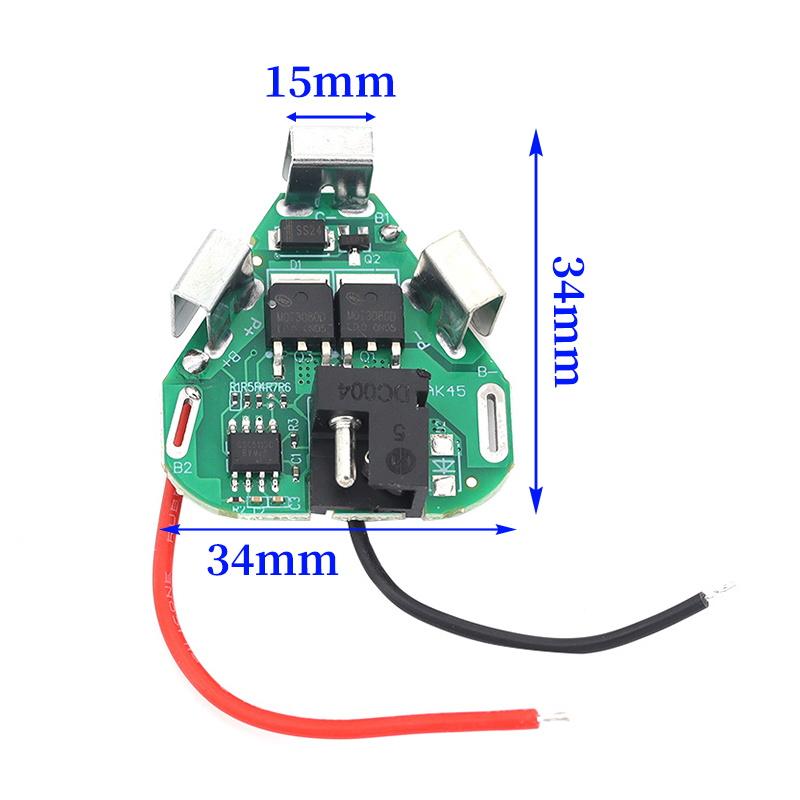 1/5/10pcs 3S 12.6VDC Lithium Battery Protection Board Green For 12V Electric Drill Power Tool