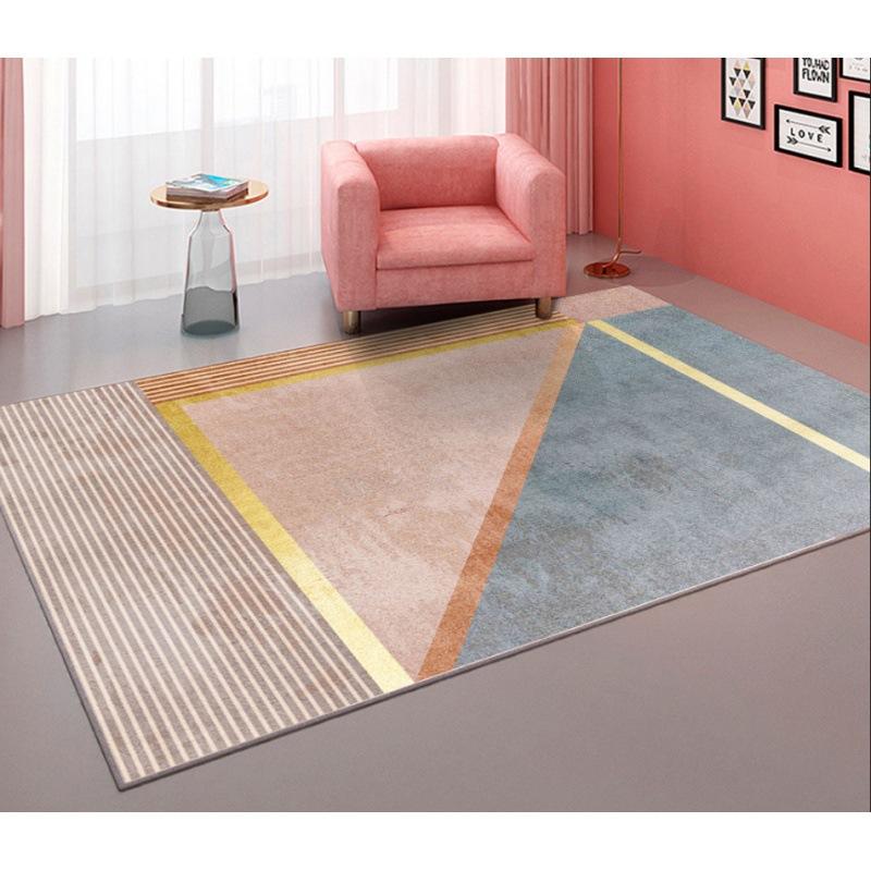 ins Wind Girl Wind Home Living Room Girl Pink Carpet Bedroom Covered With Large Bed Blanket Absorbent Non-slip Blanket