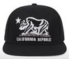 Sproutsy Flat Visor Cap, Embroidered Snapback Cap, California Republic