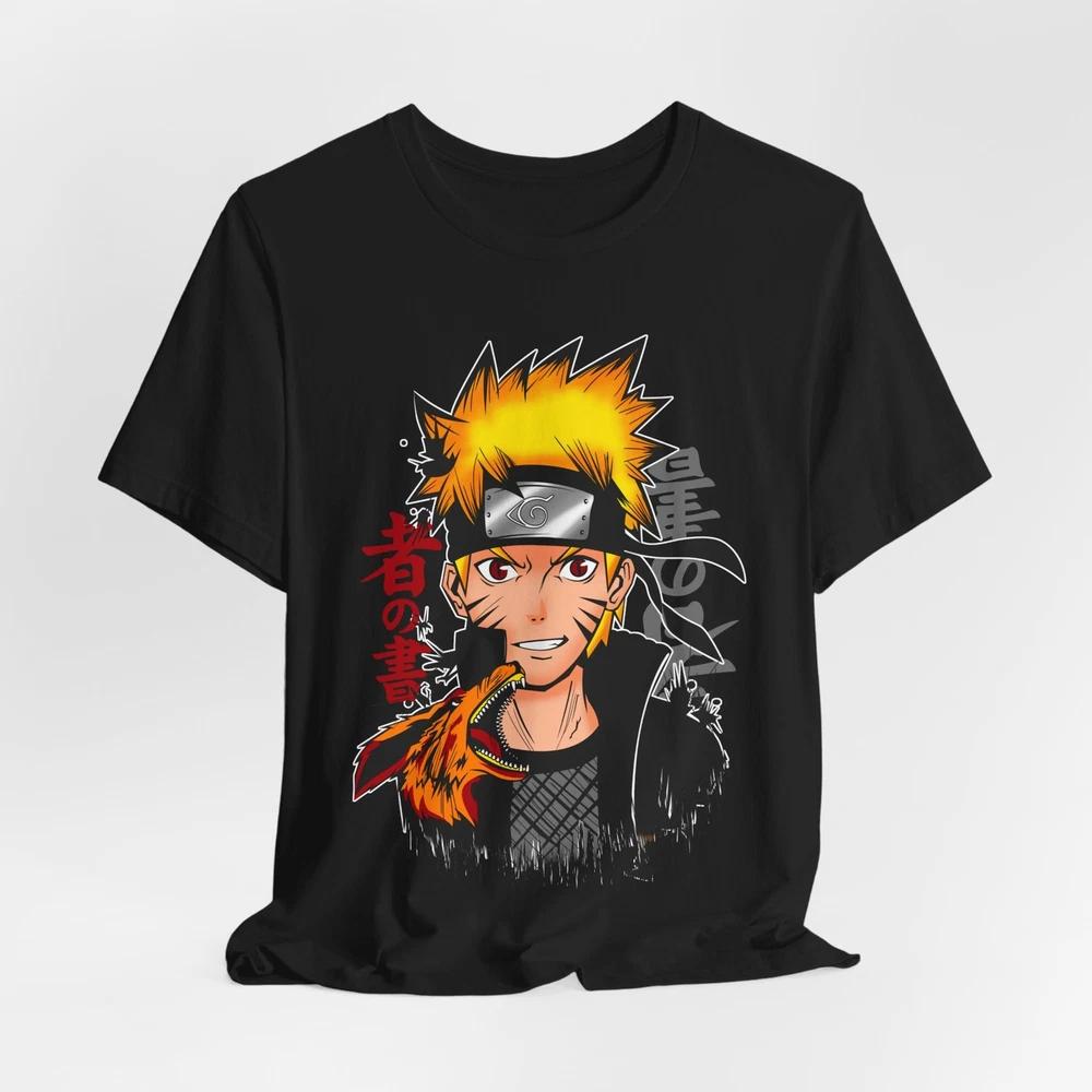 Anime-Inspired Unisex Jersey Tee, Naruto Shirt, Gifts for Fans, Casual [...] L