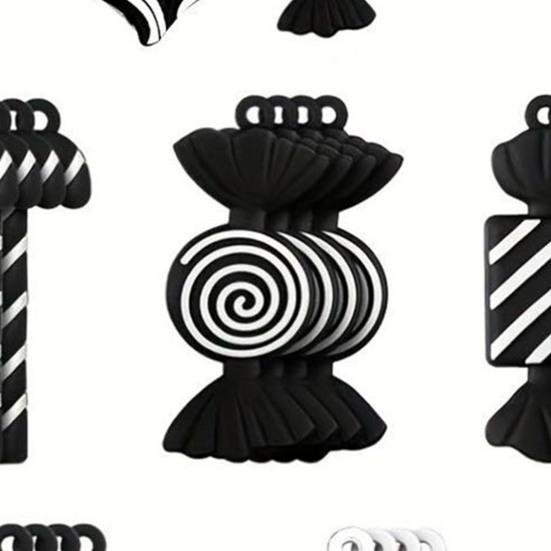 Yousheng Gingerbread Man Christmas Ornaments Santa Claus Cane Snowflakes Plastic Hanging Decor for Farmhouse Xmas Tree Rustic Holiday Decoration