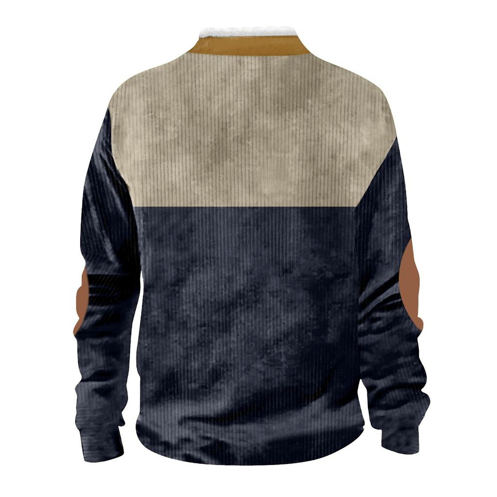 Spring And Men's Standing Collar Sweatshirt Is Outdoor Casual Sweaters Tops