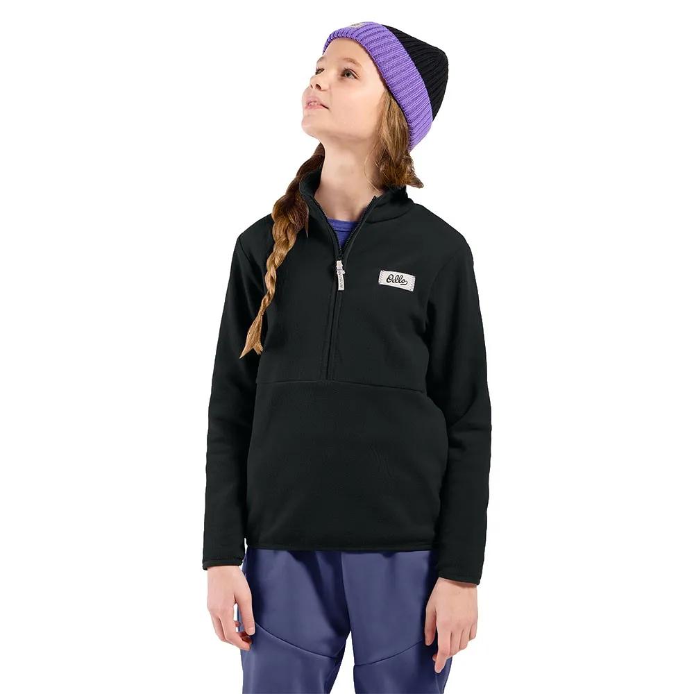 Odlo Unisex Adventurer Mid Layer Mit Halbreissverschluss, - 15000 Black/140 - Bild 6