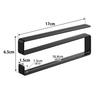 Yamazaki Slim Towel X D17 X Tower Towel Kitchen Item 10502 Under-Cabinet Hanger, Black, W1.5 H6.5cm, Series, Rack, Space-Saving, No.